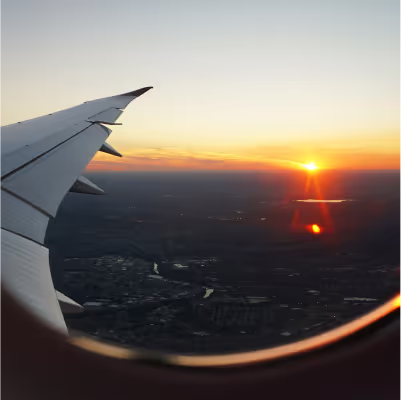 The view from a plane